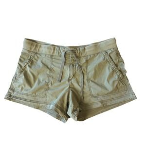 a.n.a A New Approach Olive Green Drawstring Utility Shorts Size 12